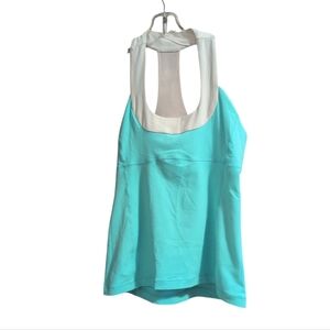 Lululemon Women’s Sleeveless Athletic Tank Top Built-In Bra Size 10 Yoga Gym